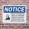 Signmission Prior To Operating Forklift Safety, 10 in W x Rectangle, Plastic OS-2PACK-NS-P-710-L-16408 - alternate 6